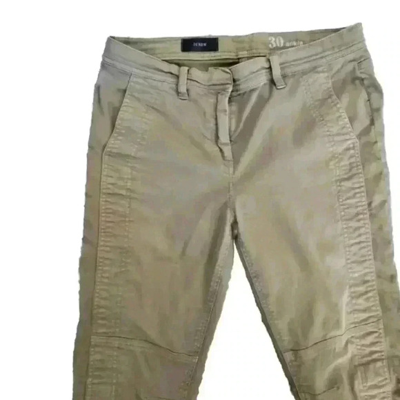 J. Crew Womens Green Ankle Moto Slim Fit Casual Pants 30 - Picture 4 of 13